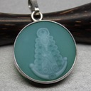 СЕРЕБРЯНЫЙ КУЛОН, АГАТОВАЯ СКУЛЬПТУРА, ИНТЕРЕСНЫЙ УЗОР.