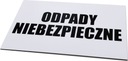 Табличка «ОПАСНЫЕ ОТХОДЫ» 40x25 ALU