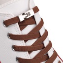 Sznurówki bez wiązania do butów elastyczne gumowe mocne brązowe 100 cm