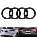 EMBLEMA PARTE TRASERA INSIGNIA NEGRO LUSTRE AUDI A1 A2 A3 A4 A5 A6 A7 A8 Q3 Q5 Q7 RS 