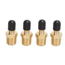 СТАНДАРТ ЛАТУННІ КЛАПАНИ БАКУ 4PCS 1/4IN NPT ГВИНТ MESKI 200PSI Z ZASLEPKAMI  (18401669807) фото min 13