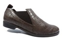 Женские ботинки челси, кожаные женские слипоны, коричневый крокодил Karino 37