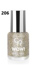 Краска для ногтей Golden Rose Wow 6 мл 206
