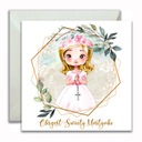 ПРИГЛАШЕНИЯ НА КРЕЩЕНИЕ 10 шт ИМЕННЫЙ КОНВЕРТ 028