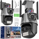 KAMERA ZEWNĘTRZNA WIFI OBROTOWA IP PODWÓJNA APLIKACJA ALARM DETEKCJA 2x4MP