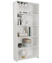 ОФИСНЫЙ КНИЖНЫЙ ШКАФ 80см БЕЛЫЙ ПОЛКА ДЛЯ КНИГ
