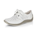 RIEKER женские белые кожаные туфли, полуботинки L1716