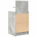 LOCKER NOCNA Z 2 SZUFLADAMI BETONOWA SZAROSC 38X34X80CM  photo 8