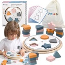 ДЕРЕВЯННАЯ ПАЗЛ-СОРТИРОВКА VIGA PolarB, СООТВЕТСТВУЮЩАЯ ФОРМЫ ЦВЕТНЫХ БЛОКОВ