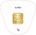 10 x 1g Sztabka Argor-Heraeus SA próba 999,9 LBMA prod. Szwajcaria Masa 10 g