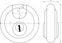 Закриття Abus Замок 24Ib 60 Stal