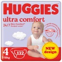 2 подгузника HUGGIES Ultra Comfort размер 4 66 шт.