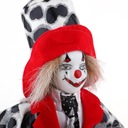14-palcová porcelánová usmievavá bábika klauna na Materiál iný
