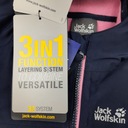 Pláštenka 3v1 JACK WOLFSKIN 104cm Prevažujúcy materiál polyester