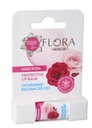 FLORA Ecos Lab Ochronny Balsam do ust Róża 3,8 g
