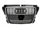 РЕШЕТКА РЕШЕТКА AUDI A3 8P LIFT S-LINE 2008 2009 2010 2011 2012 ГЛЯНЦЕВЫЙ ЧЕРНЫЙ