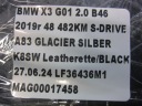 BMW X3 B46 G01 G02 G11 G12 PROTECTION MOTEUR COUVERCLE 8657035 11128657035photo 12