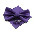 Запонки МУЖСКОЙ ГАЛСТУК-БАБОЧКА, фиолетовый