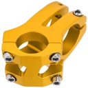ВЕЛОСИПЕД RISER STEM 25.4X35MM РУЛЬ ZE СТОПА АЛЮМИНИЙ КРАТКИЙ LUNJE GOLDEN  фото 6