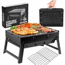 GRILL TURYSTYCZNY PRZENOŚNY SKŁADANY WALIZKA KEMPINGOWY RUSZT GRILL&CHILL
