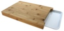 Бамбуковая разделочная доска с контейнером TADAR