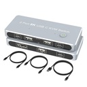 KVM-переключатель USB C КОНВЕРТЕР ПОРТА ДИСПЛЕЯ 8K