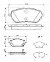 PADS BOSCH FRONT - TOYOTA AURIS II COROLLA E18 