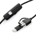 Эндоскопическая камера 3в1 фонарик 7 мм USB Android
