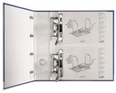 Папка-скоросшиватель Leitz с двумя механизмами 75 мм, синяя.