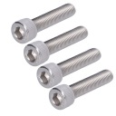 KIT VIS SZESCIOKATNYCH 4 PIÈCES A2 BOUCHON DOUILLES AVEC ACIER INOXYDABLE BOULONS M10X45photo 4