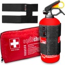 АВТОМОБИЛЬНЫЙ ПОЖАРНЫЙ КОМПЛЕКТ + ОГНЕТУШИТЕЛЬ С РУЧКОЙ НА ЗАВИСКЕ 2024