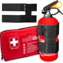 АВТОМОБИЛЬНЫЙ ПОРОШКОВЫЙ ОГНЕТУШИТЕЛЬ 1 КГ ПРОД. 2024 ГОДА + ПЕРВЫЙ КОМПЛЕКТ DIN13164 + ВЕЛКРО КПЛ