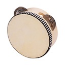 4 Inch Wooden Hand Tambourine with Metal Single EAN (GTIN) 750749576457