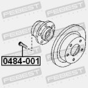 GOUPILLE MOYEUX ROUES MITSUBISHI LANCER 2000-2009photo 16