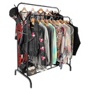 ДВОЙНАЯ НАПОЛЬНАЯ ВЕШАЛКА С ПОЛКОЙ ДЛЯ ОБУВИ