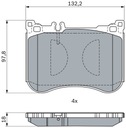 BOSCH 0 986 494 968 PADS BRAKE 