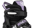 Ролики-ковзани фігурні 4в1 RAVEN Helixi Black/Violet Колеса LED