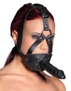Strap-on maska z lateksowym dildo i kneblem 3,5cm