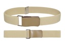 Бежевый детский ремень на липучке для брюк