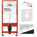 РАМКА ДЛЯ УНИТАЗА, УНИТЕЗЫ TECE, НАБОР КРОНШТЕЙНОВ, КОВрик, ХРОМИРОВАННАЯ КНОПКА