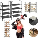 НАБОР МЕТАЛЛИЧЕСКИХ ПОДСТАВОК ВЕРТИКАЛЬНАЯ ПОЛКА ДЛЯ ОБУВИ СТАБИЛЬНАЯ ЧЕРНАЯ XL