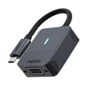 АДАПТЕР Rapoo USB-C USB-C Серый UCA-1003 на VGA