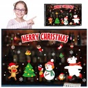 РОЖДЕСТВЕНСКИЕ НАКЛЕЙКИ НА ОКНА САНТА СНЕЖИНКИ