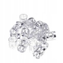 Серебряные зажимные бусины для косичек дредов.