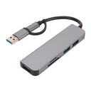 Hub USB 3.0 5 w 1 3 karty pamięci USB Porty kart EAN (GTIN) 6933788377344