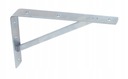 УГЛОВОЙ КРОНШТЕЙН СТАЛЬНАЯ ОПОРА ДЛЯ ПОЛКИ 300х200 ОЦИНКОВАННАЯ