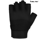 Тактические перчатки без пальцев армия Mil-Tec Black