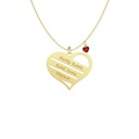 Zlatý náhrdelník pre mamičku Srdce Detské meno STRIEBRO 925 Gravírovanie Kód výrobcu ZŁOTY NASZYJNIK SERCE
