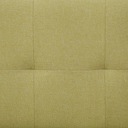 Kanapa rozkładana z dwiema poduszkami, zielona, poliester Powierzchnia spania - długość (cm) 161-170 cm