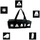 Сумка-органайзер в багажник автомобиля для треугольника, жилета, огнетушителя, НА ВЕЛКРО